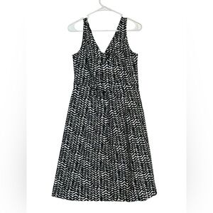 East 5th Women’s Dress Size 10 NWOT – Black White Pattern A-Line, Cotton, Lined